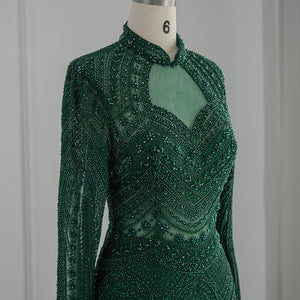 Vestido de Festa de Luxo Deslumbrante com Cristais e Pedrarias