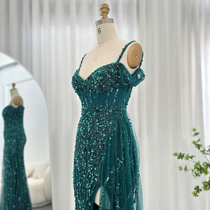 Vestido de Festa com Abertura Lateral Brilho - Modelo Especial