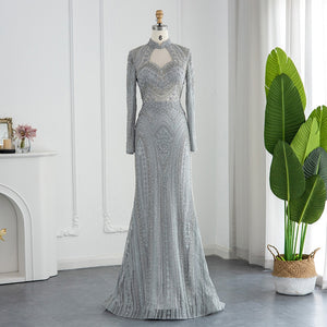 Vestido de Festa de Luxo Deslumbrante com Cristais e Pedrarias