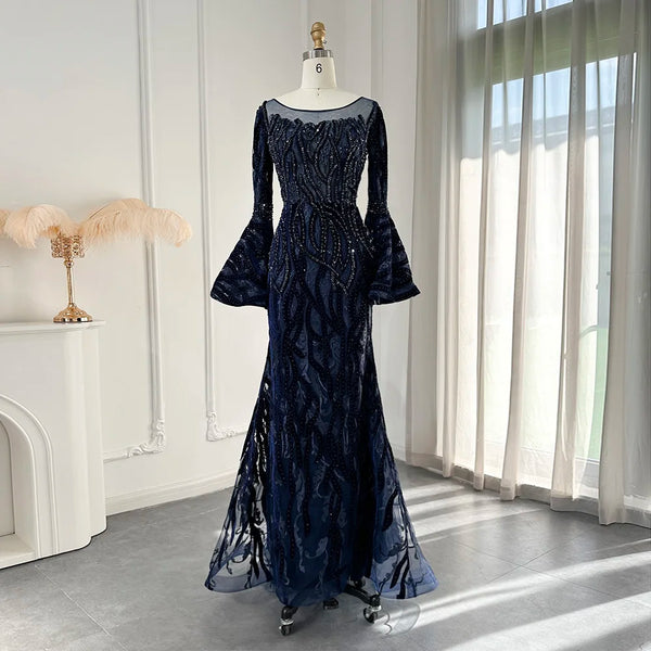 Vestido de Festa Longo Adornado Brilho e Renda - Modelo Especial