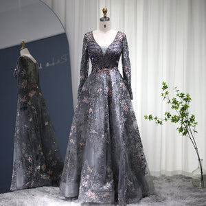 Vestido de Festa Luxo Rainha com Detalhes Florais - Modelo Especial