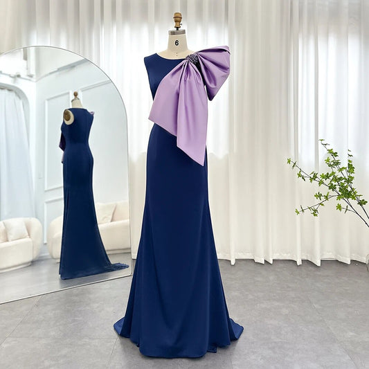 Vestido de Festa Longo com Laço Moderno - Modelo Especial