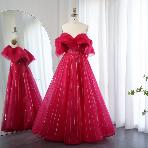 Vestido de Festa Longo Petala Delicado Vermelho - Modelo Especial