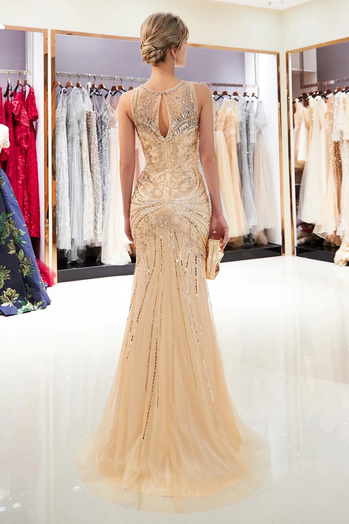 Vestidos de deals formatura com pedras